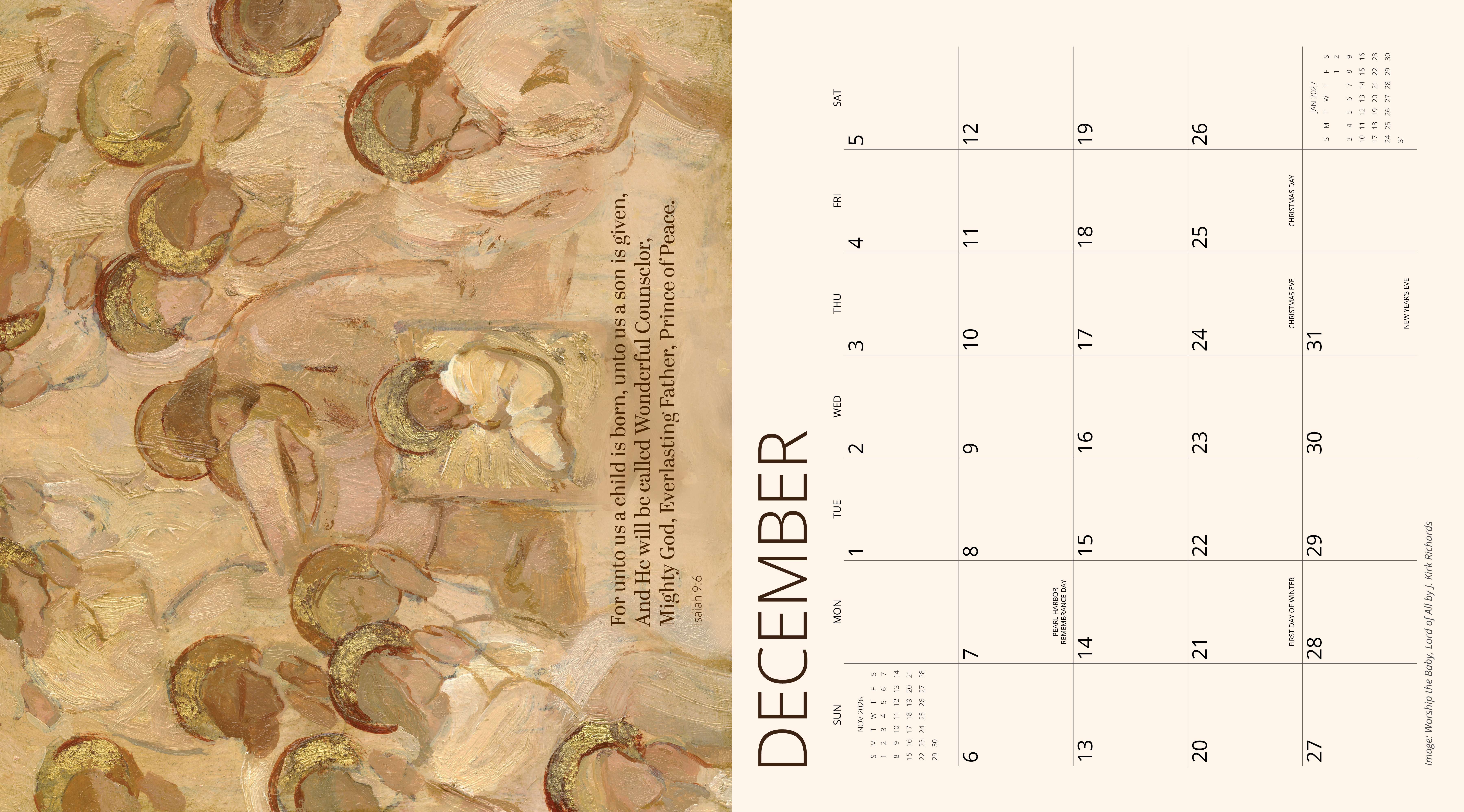 2026 The Lord Is My Light Bible Verse Calendar, , large image number 3