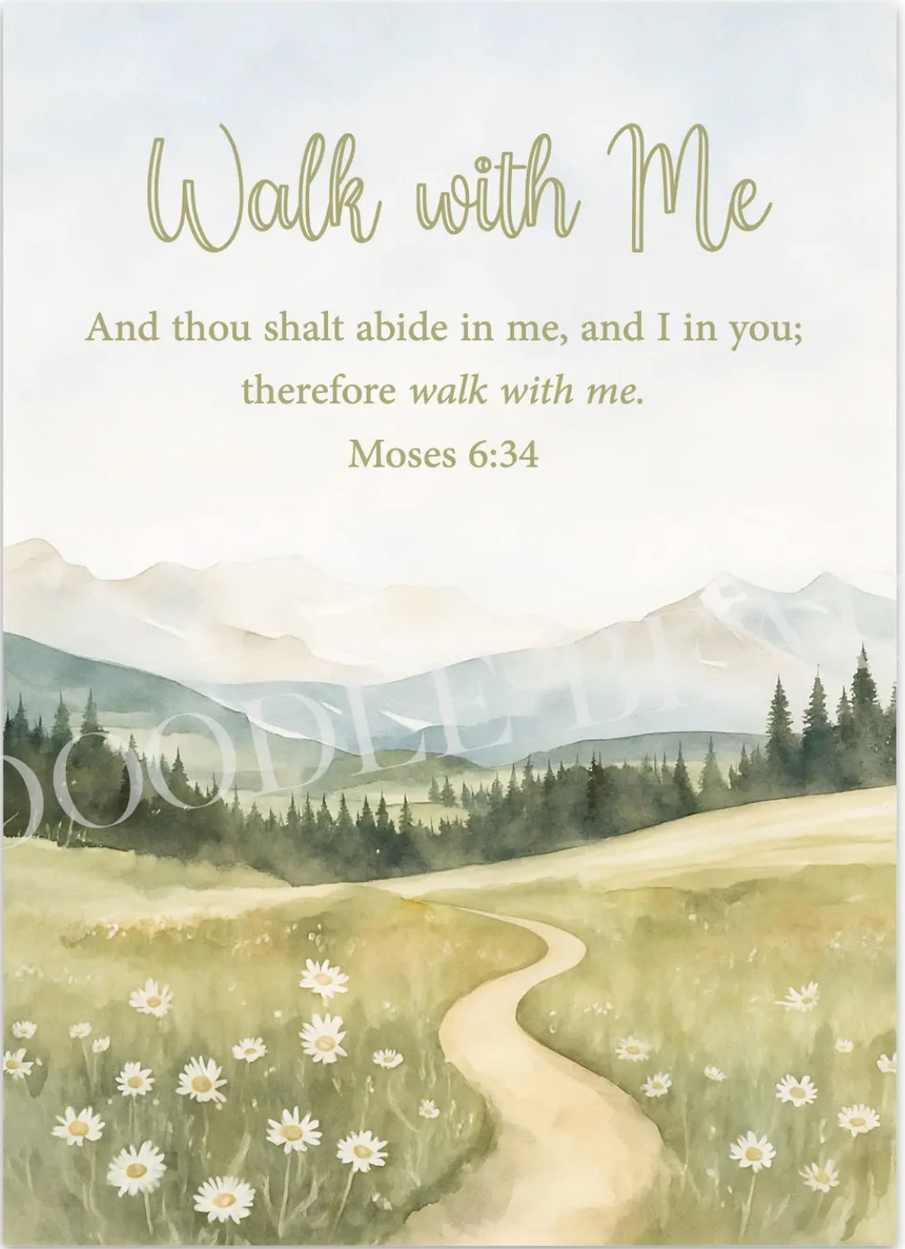 2026 Youth Theme Walk with Me Daisy Meadow Print, , large image number 2