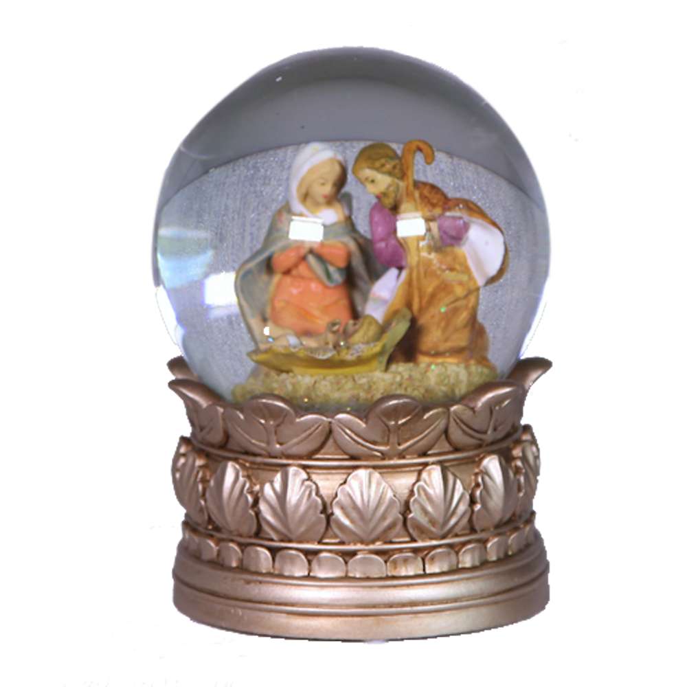 Holy Family Glitterdome Nativity, , large image number 0