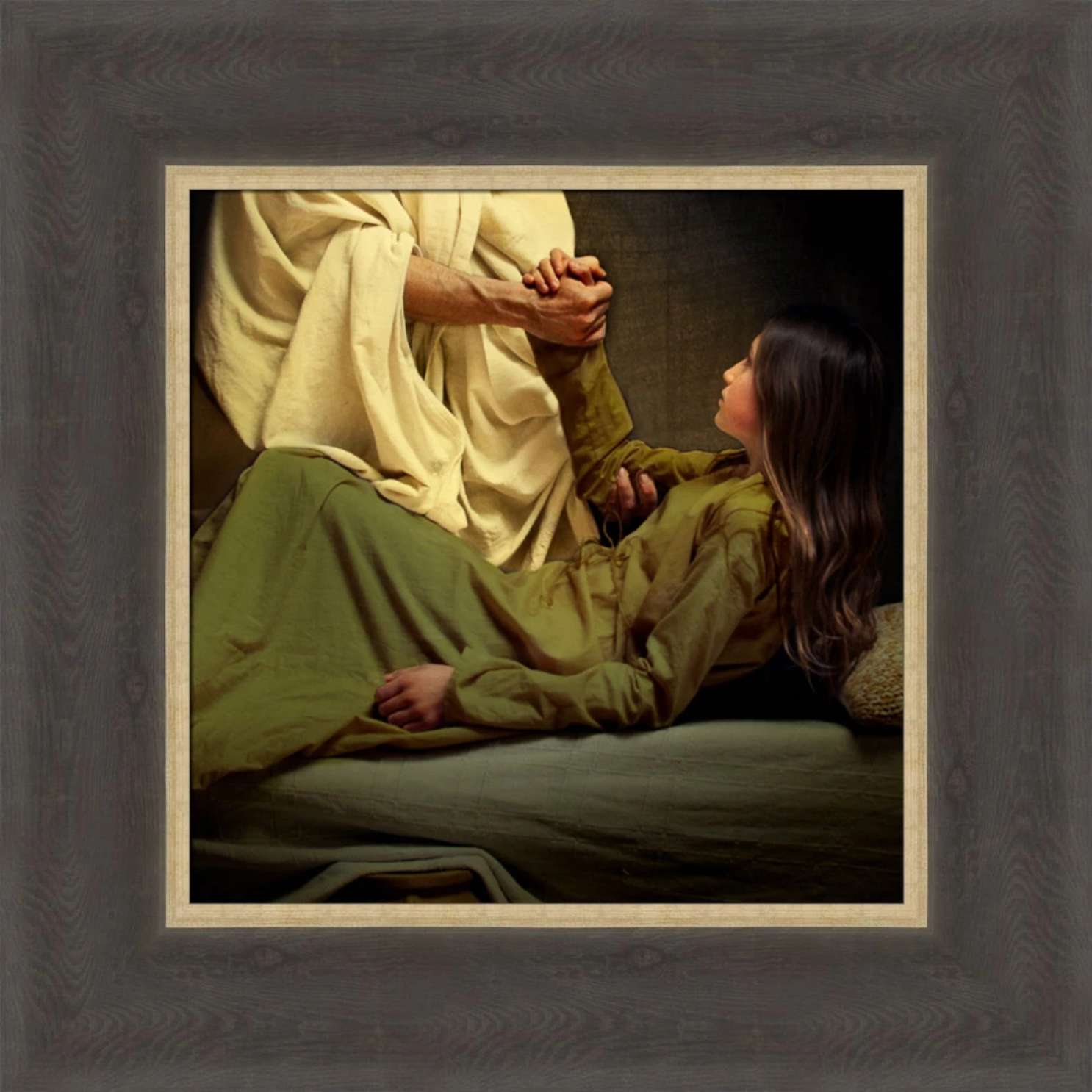 Talitha Cumi (14x14 Framed Art)