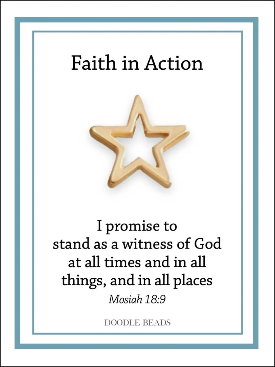 Star Faith in Action Pin