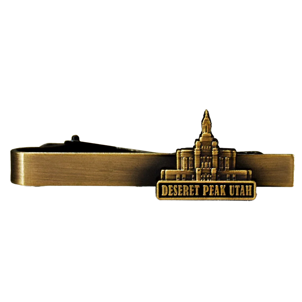 Deseret Peaks Utah Temple Tie Bar