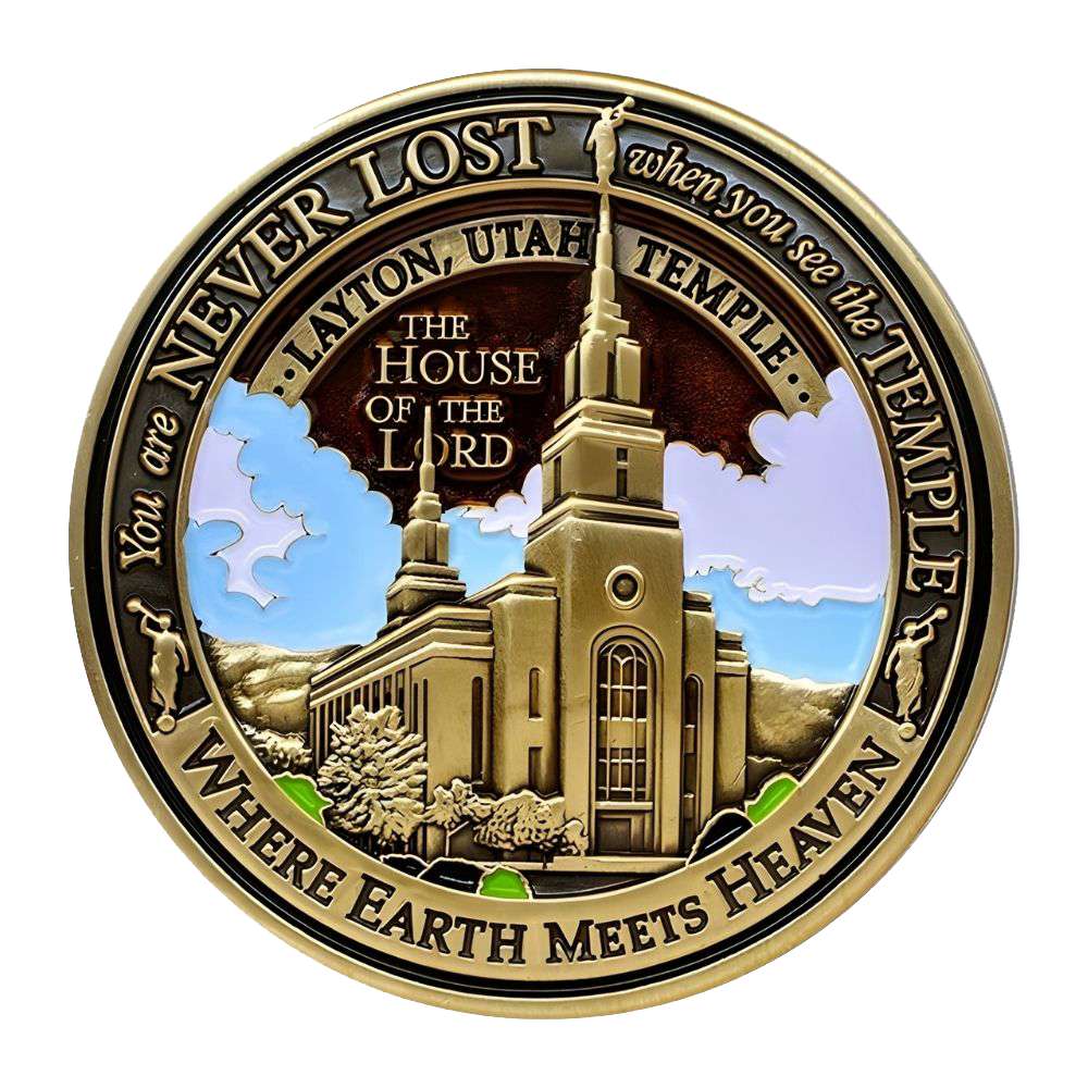 Layton Utah Temple Medallion Coin