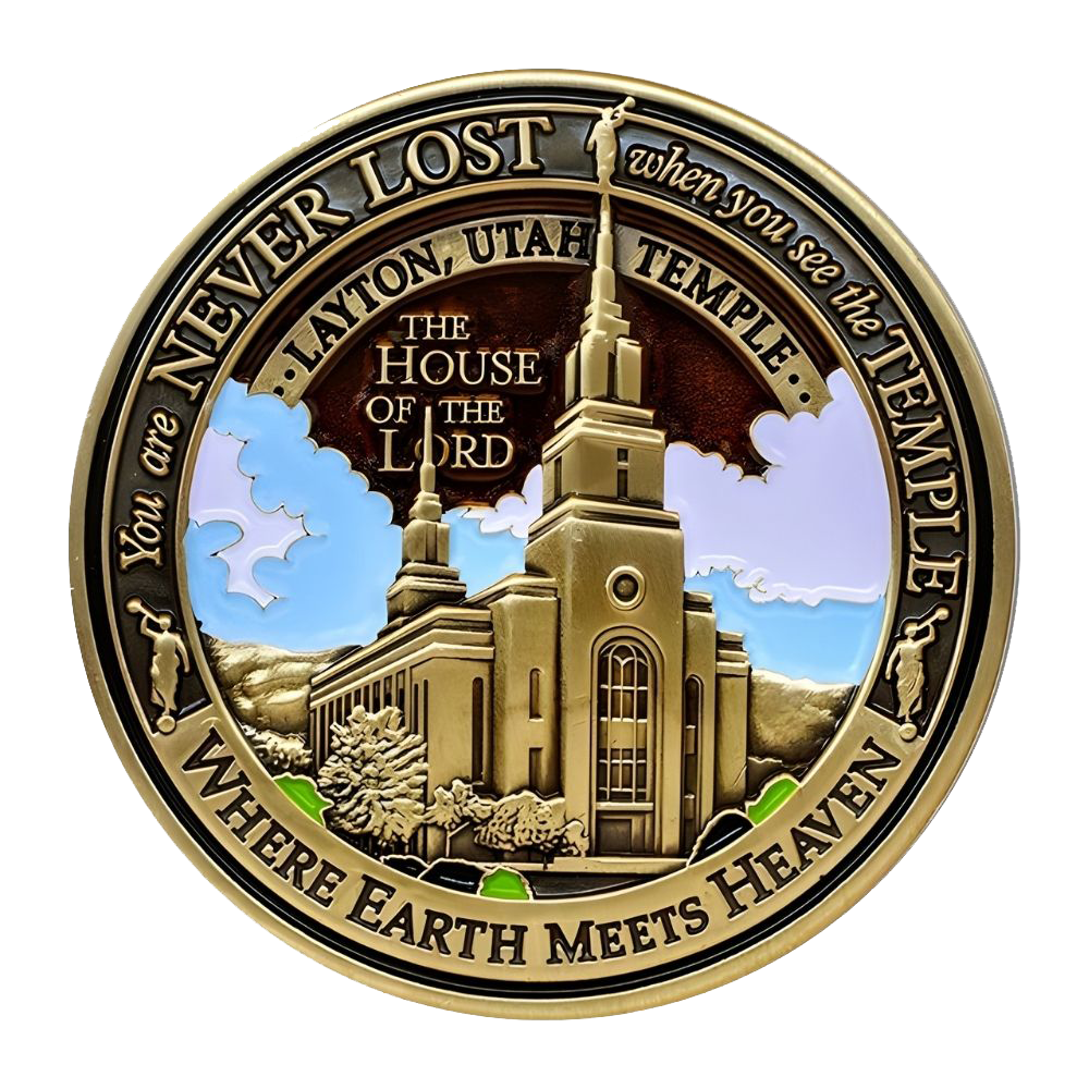 Layton Utah Temple Medallion Coin