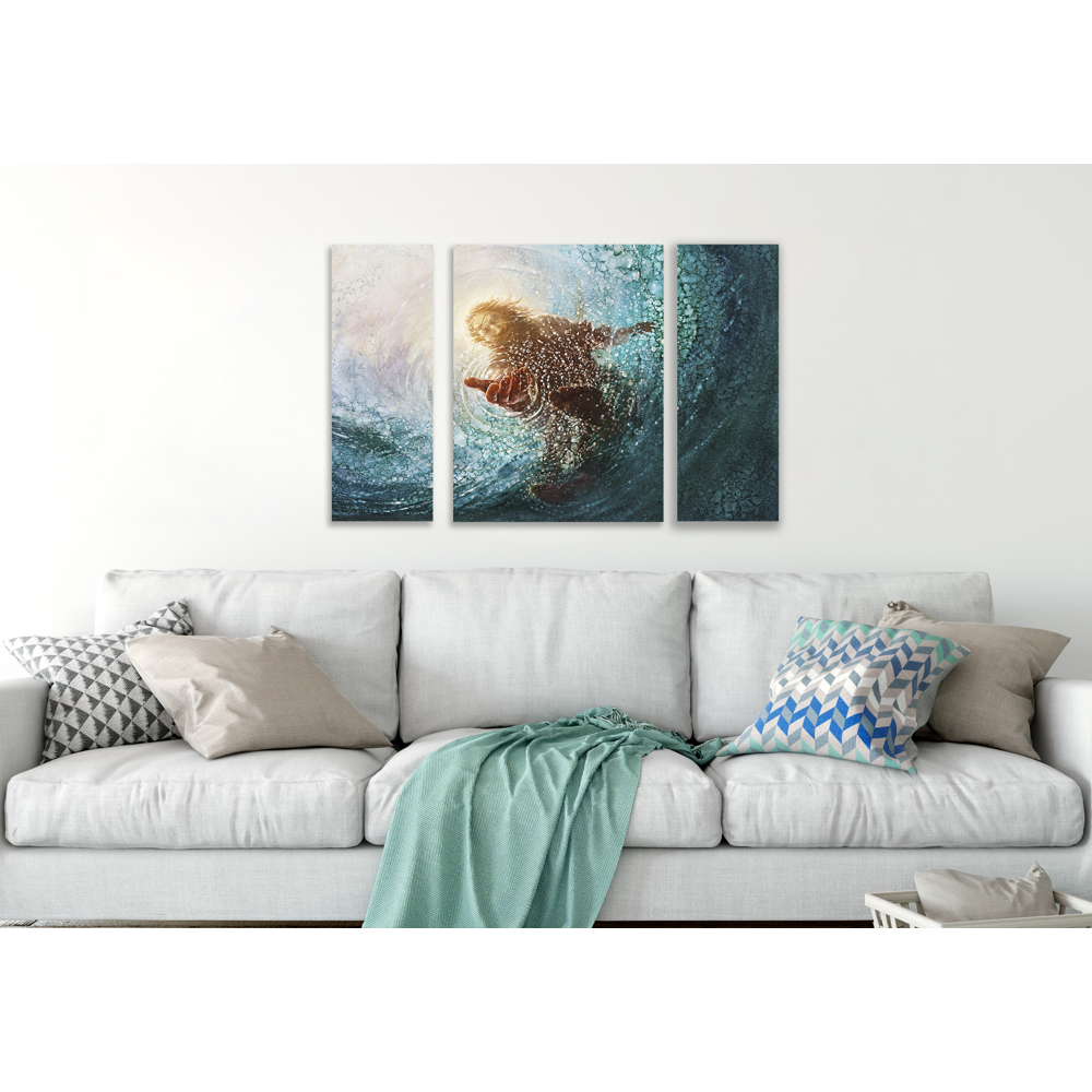 The Hand of God (24x36 Triptych, size of combined pieces), , large image number 4