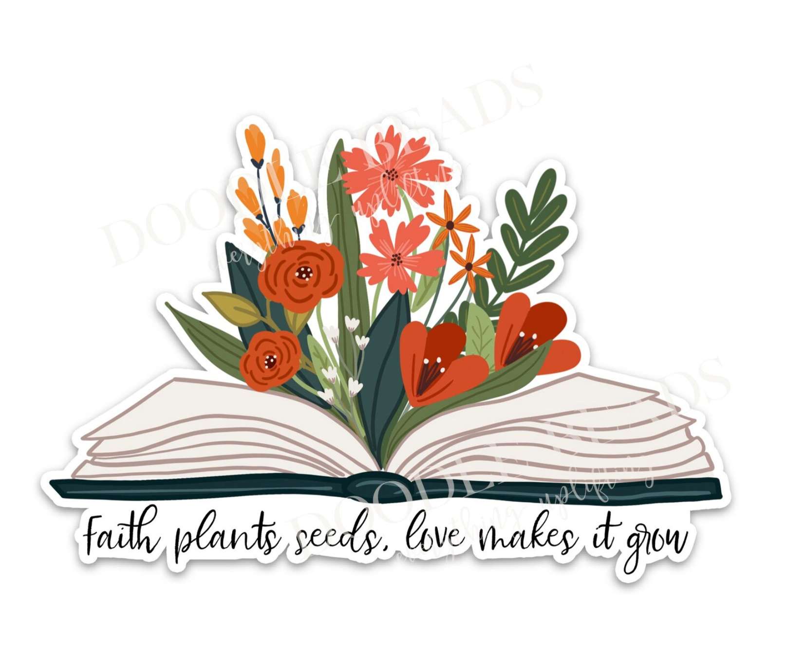 Faith Plants Seeds Missionary Sticker