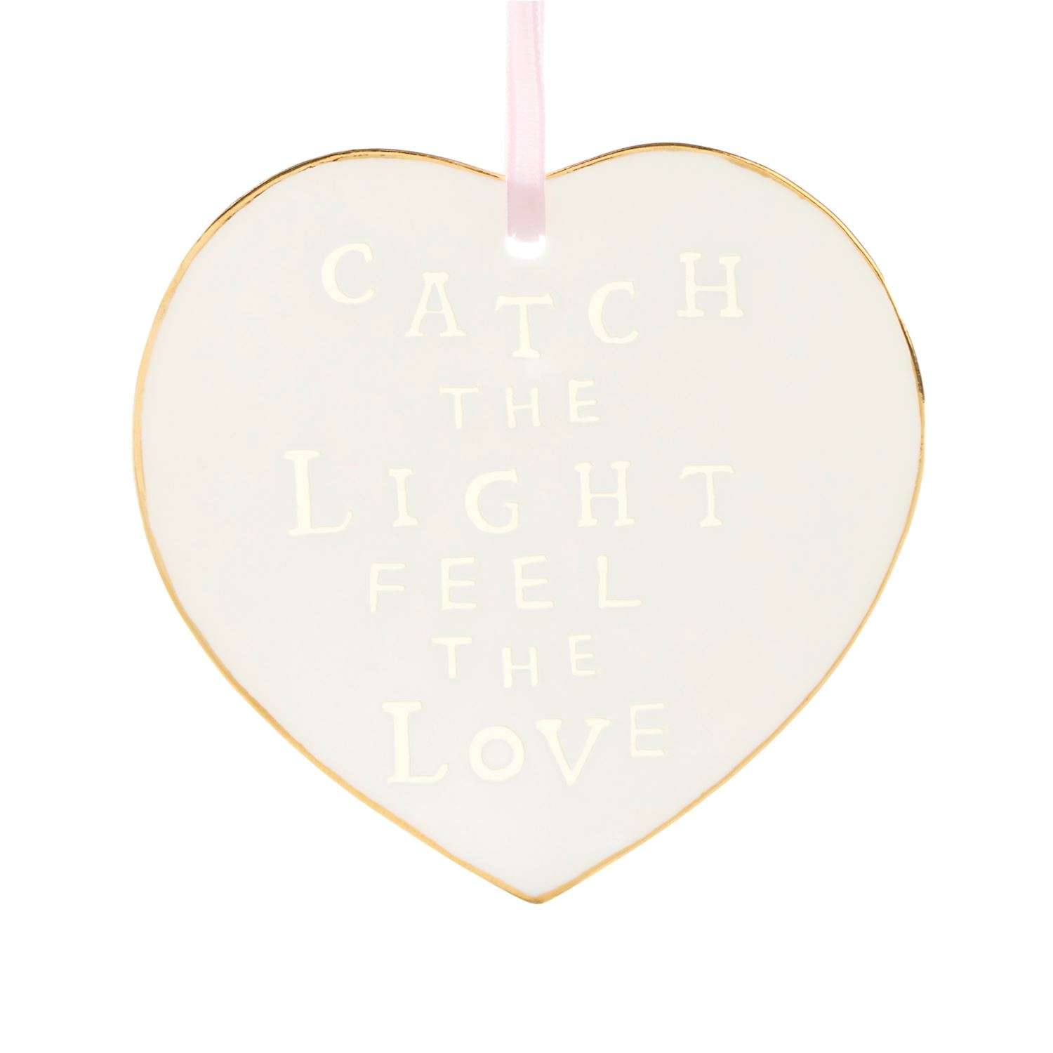 Feel the Love Porcelain Heart Light Catcher, , large image number 0
