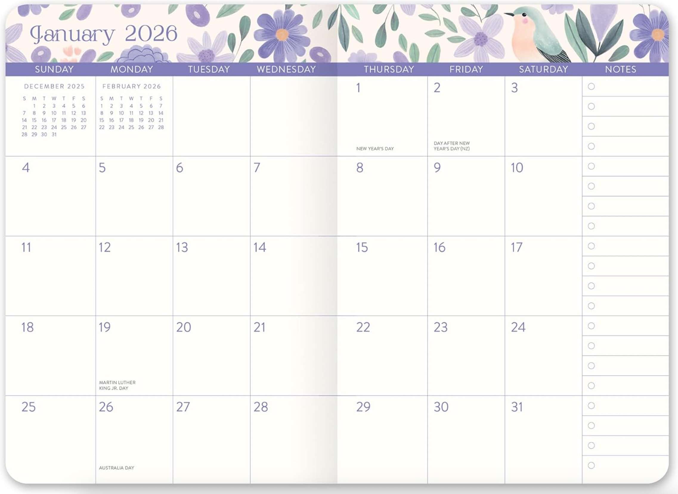 2026 Birds & Blooms Pocket Planner, , large image number 1
