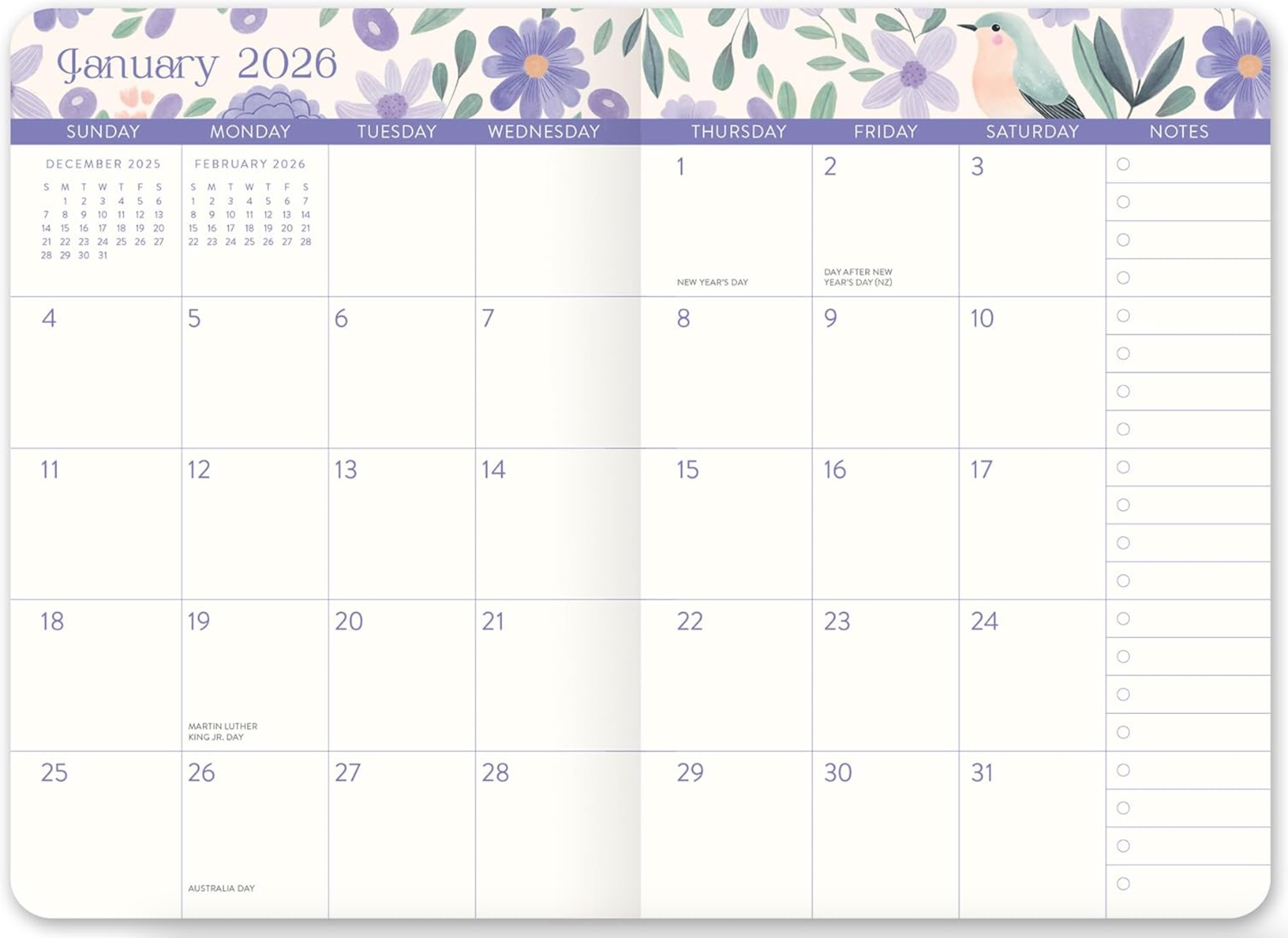 2026 Birds & Blooms Pocket Planner, , large
