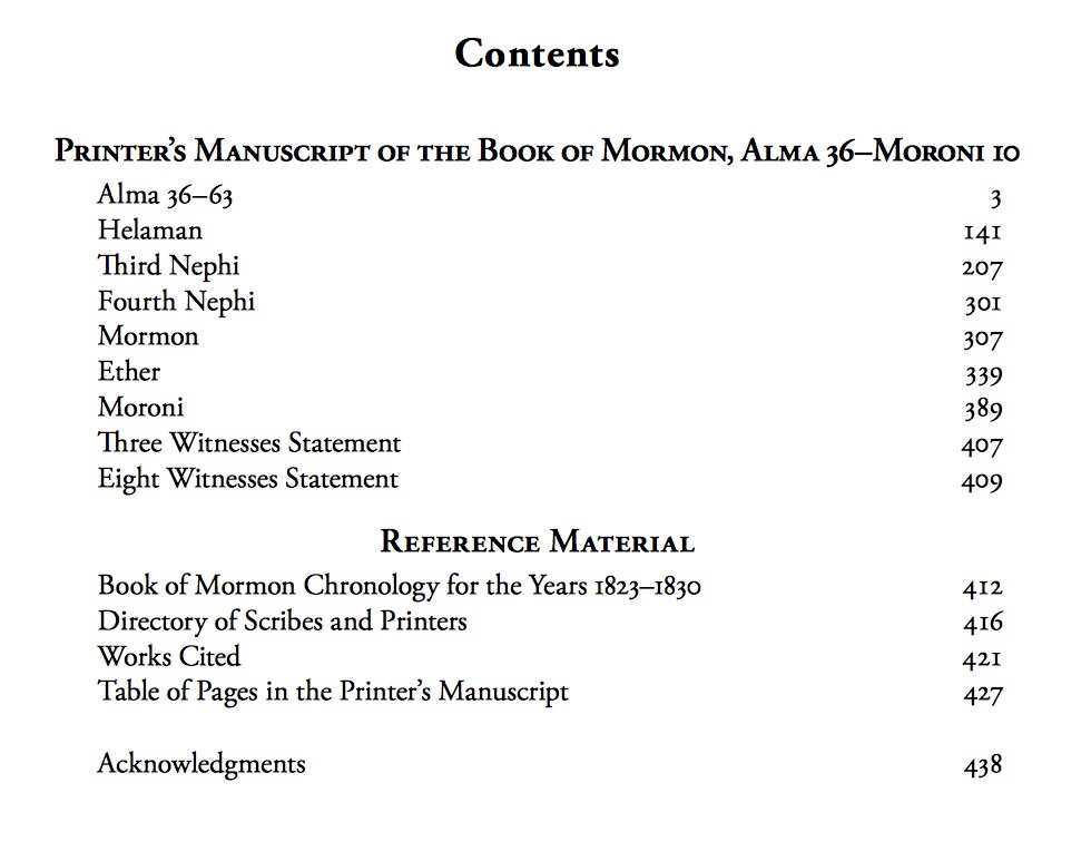 The Joseph Smith Papers, Revelations and Translations, Vol. 3, Part 2: Printer's Manuscript of the Book of Mormon, Alma 36-Moroni 10, , large image number 1