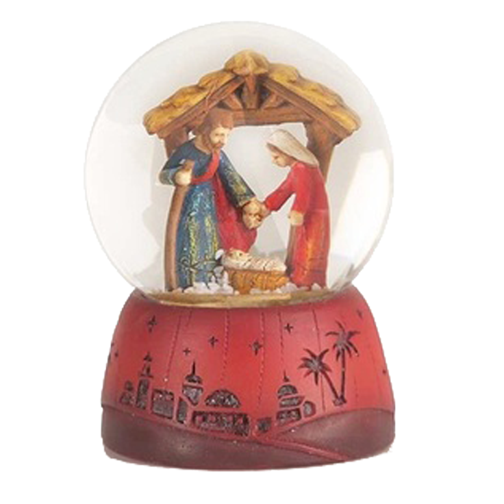 Holy Family Nativity Globe