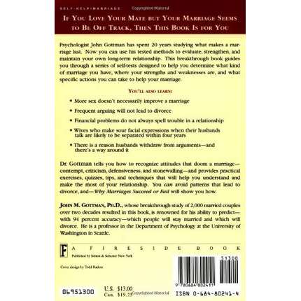 Why Marriages Succeed or Fail: And How You Can Make Yours Last, , large