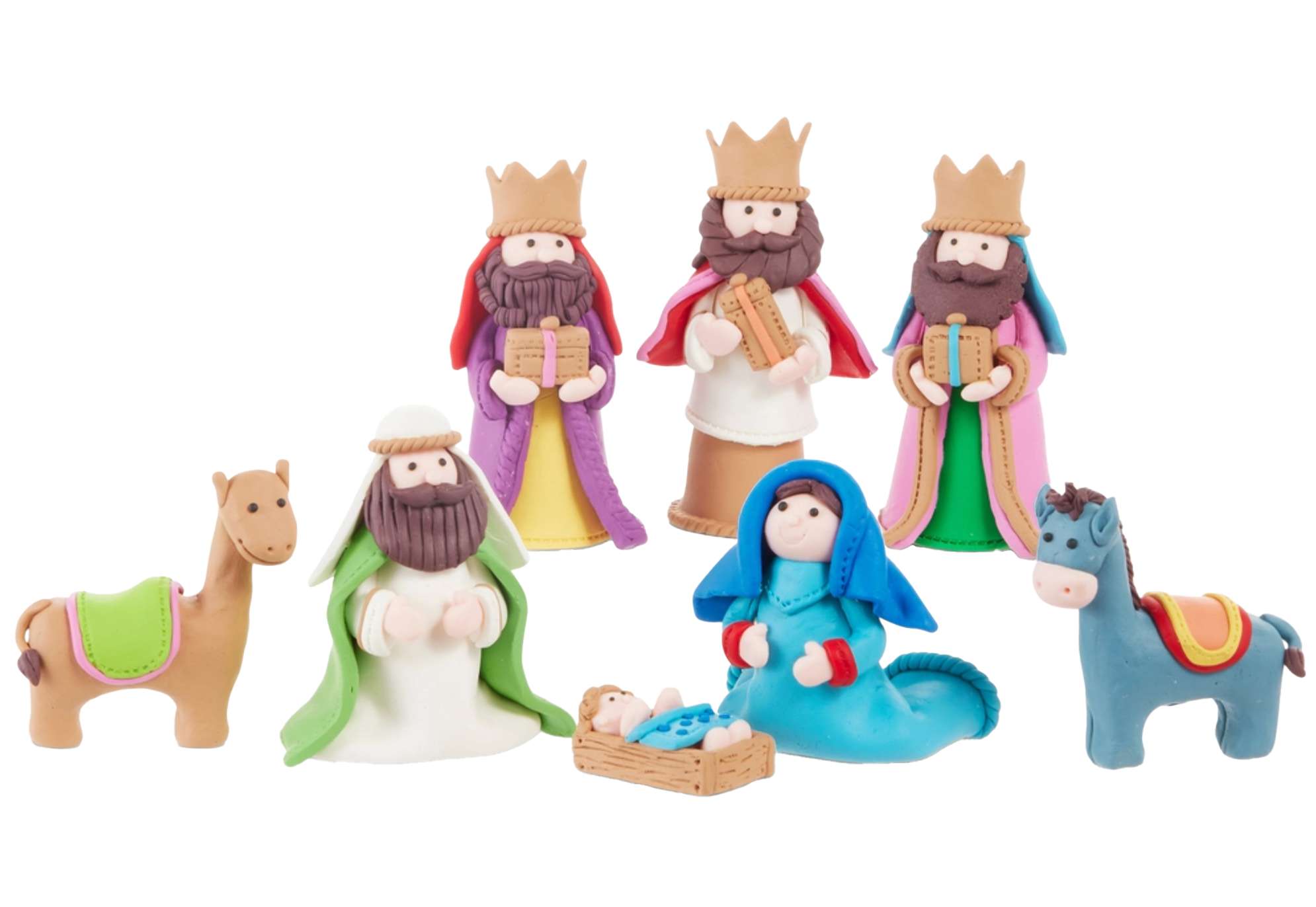 Multicolor Gingerbread Nativity