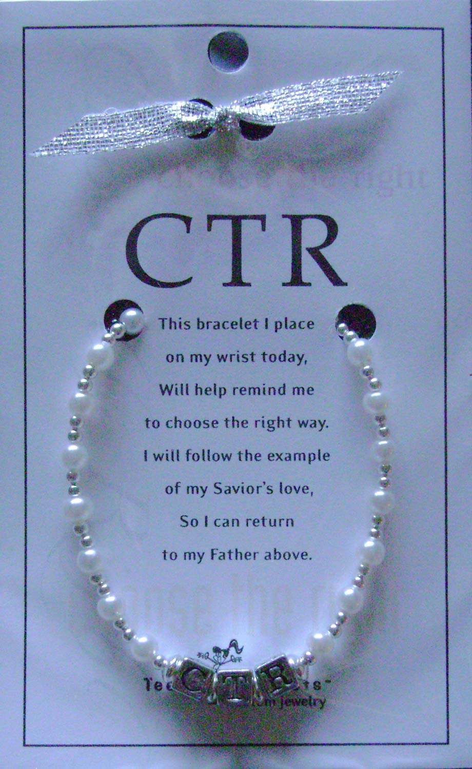 Pearl Youth Square Bead CTR Bracelet