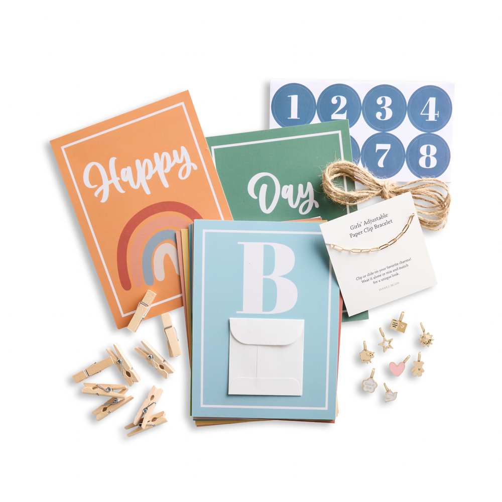 Happy Baptism Day Countdown Banner and Charms,  Happy Baptism Day Countdown Banner and Charms
