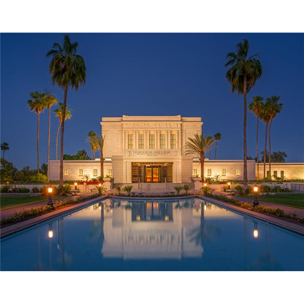 Mesa Temple Night Reflections 3x4 Print, , large image number 0