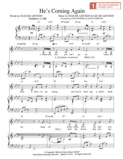 He&rsquo;s Coming Again