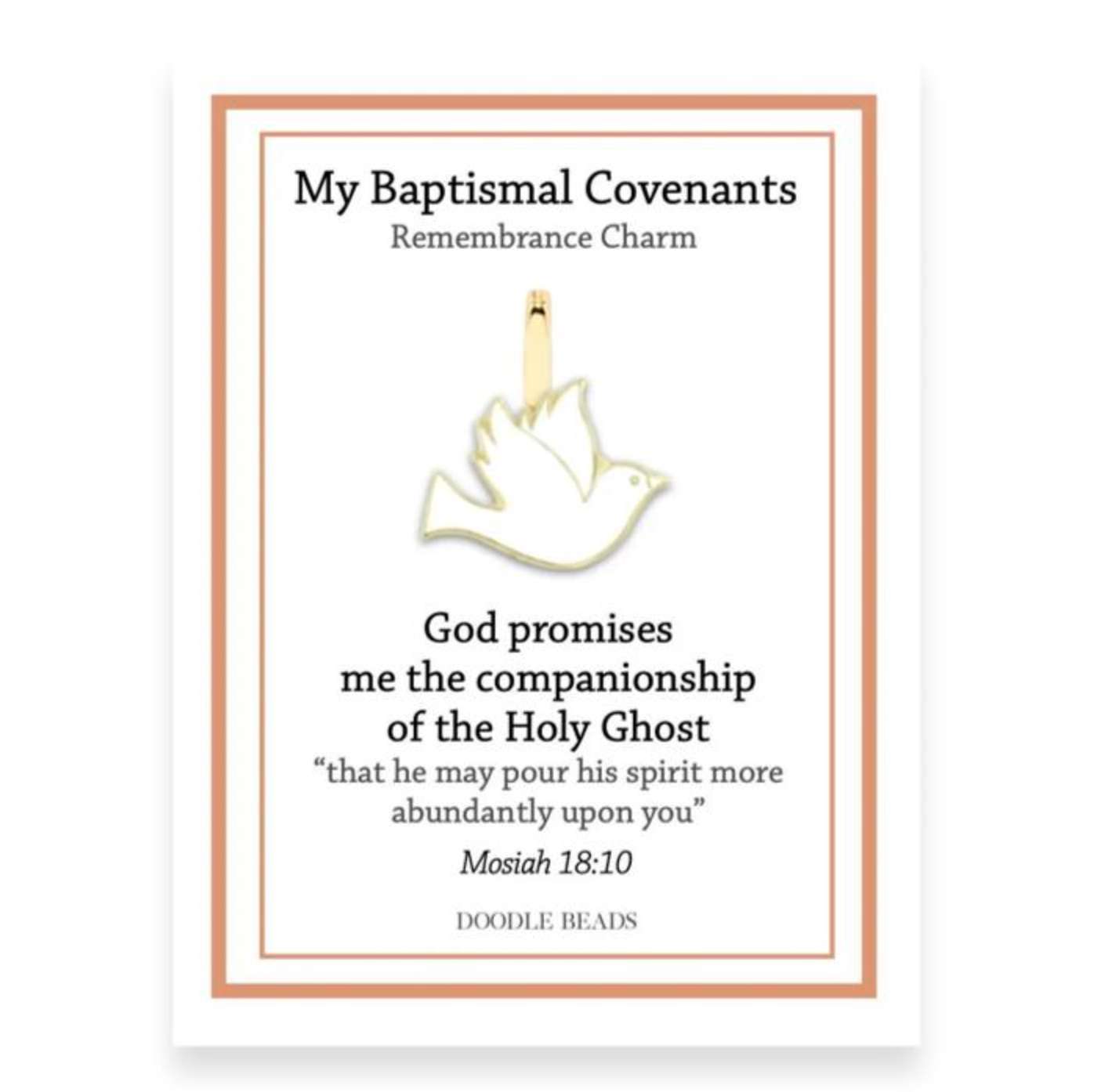 Dove Baptismal Covenant Charm