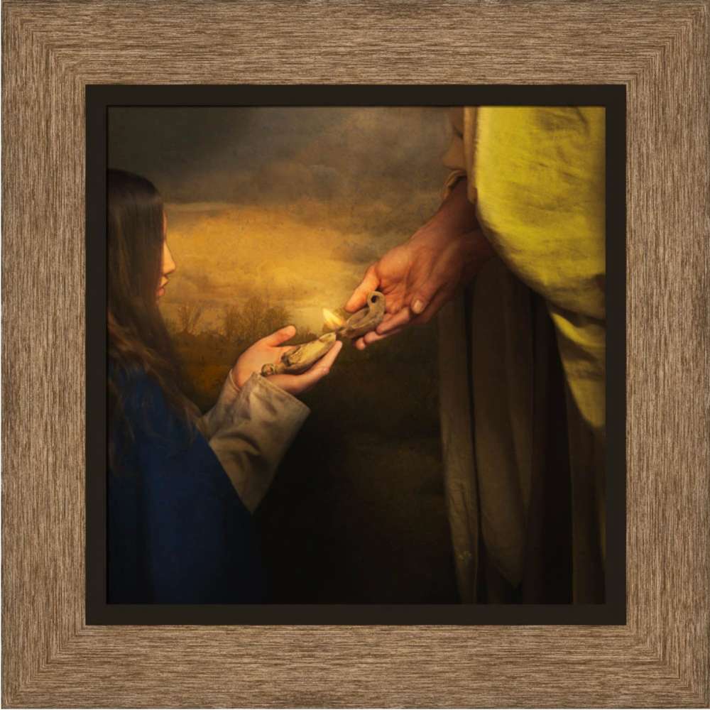 A Gift of Light (17x17 Framed Art)