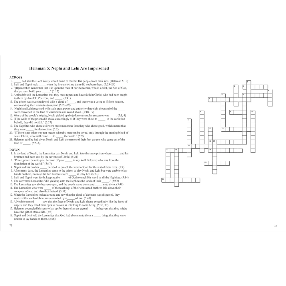 Book of Mormon Puzzles: Crossword Alma through Helaman, , large