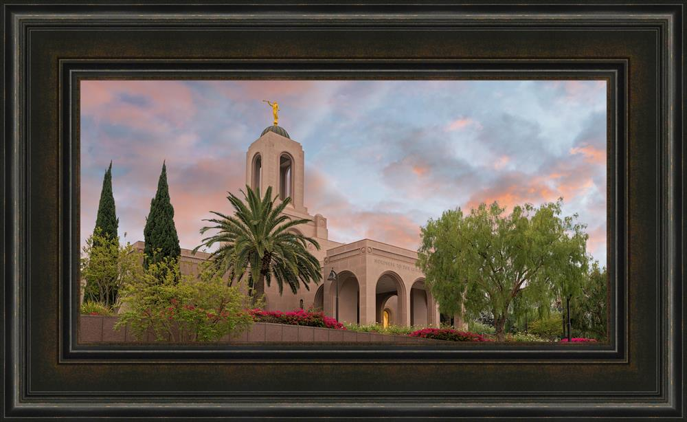 Newport Beach Temple Peace Be Still (22x36 Framed Art)