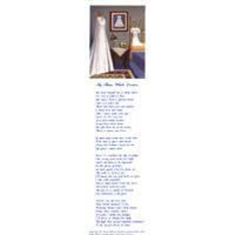 My Three White Dresses Bookmark,  My Three White Dresses Bookmark