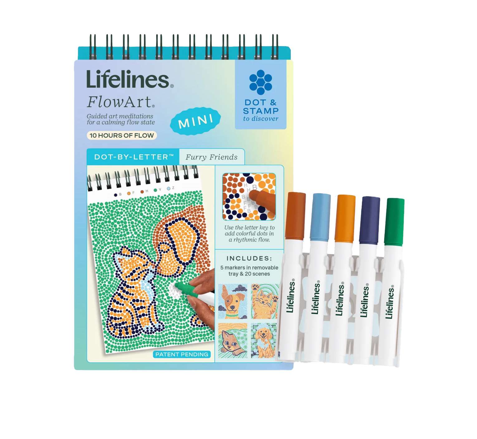 FlowArt Mini Dot-by-Letter Furry Friends