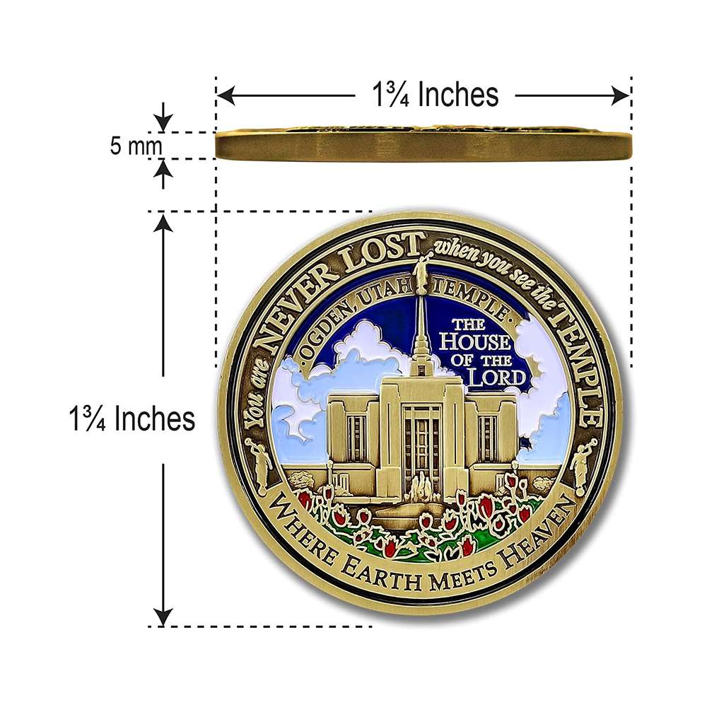 Ogden Utah Temple Medallion Coin, , large