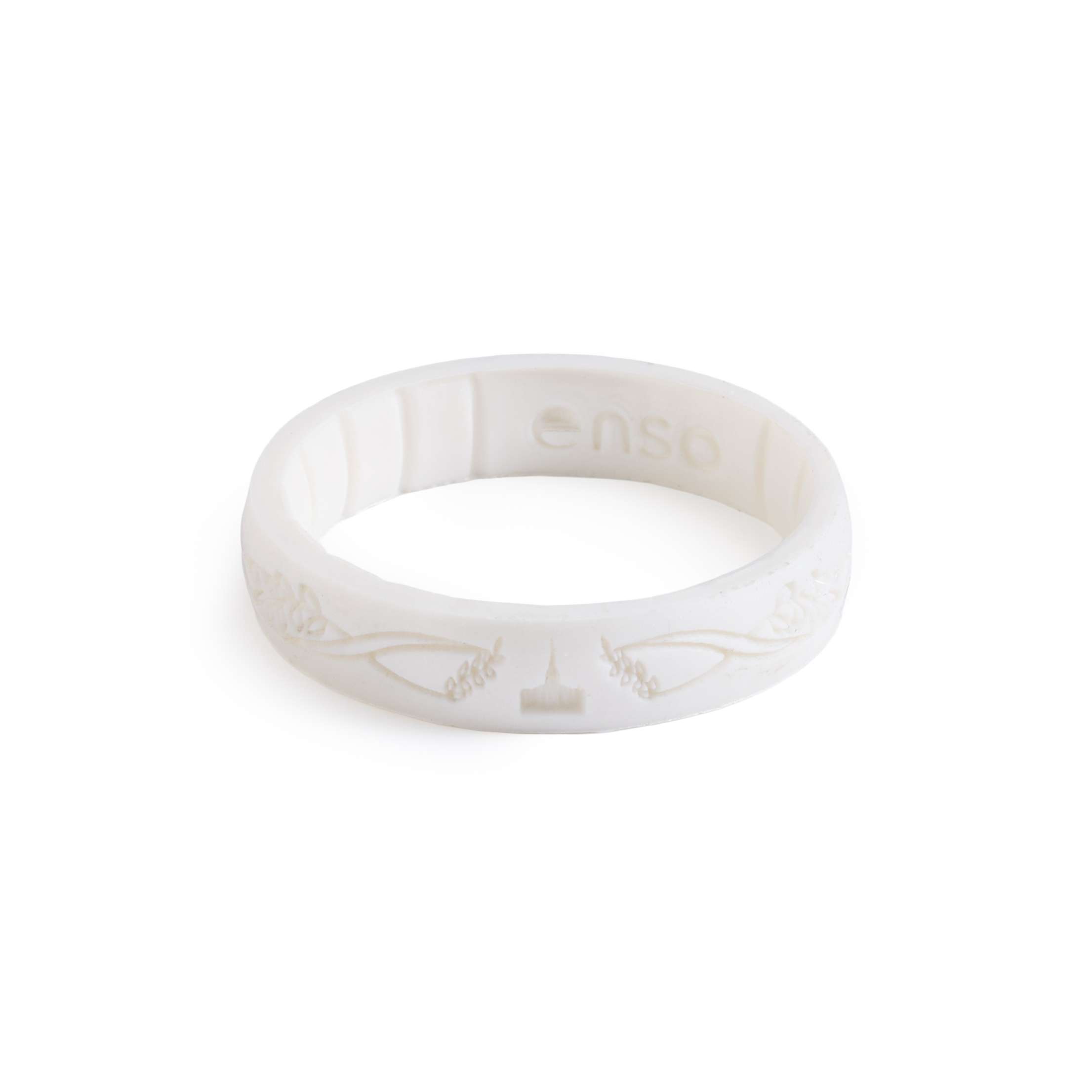 Red Cliffs Temple Thin Silicone Ring