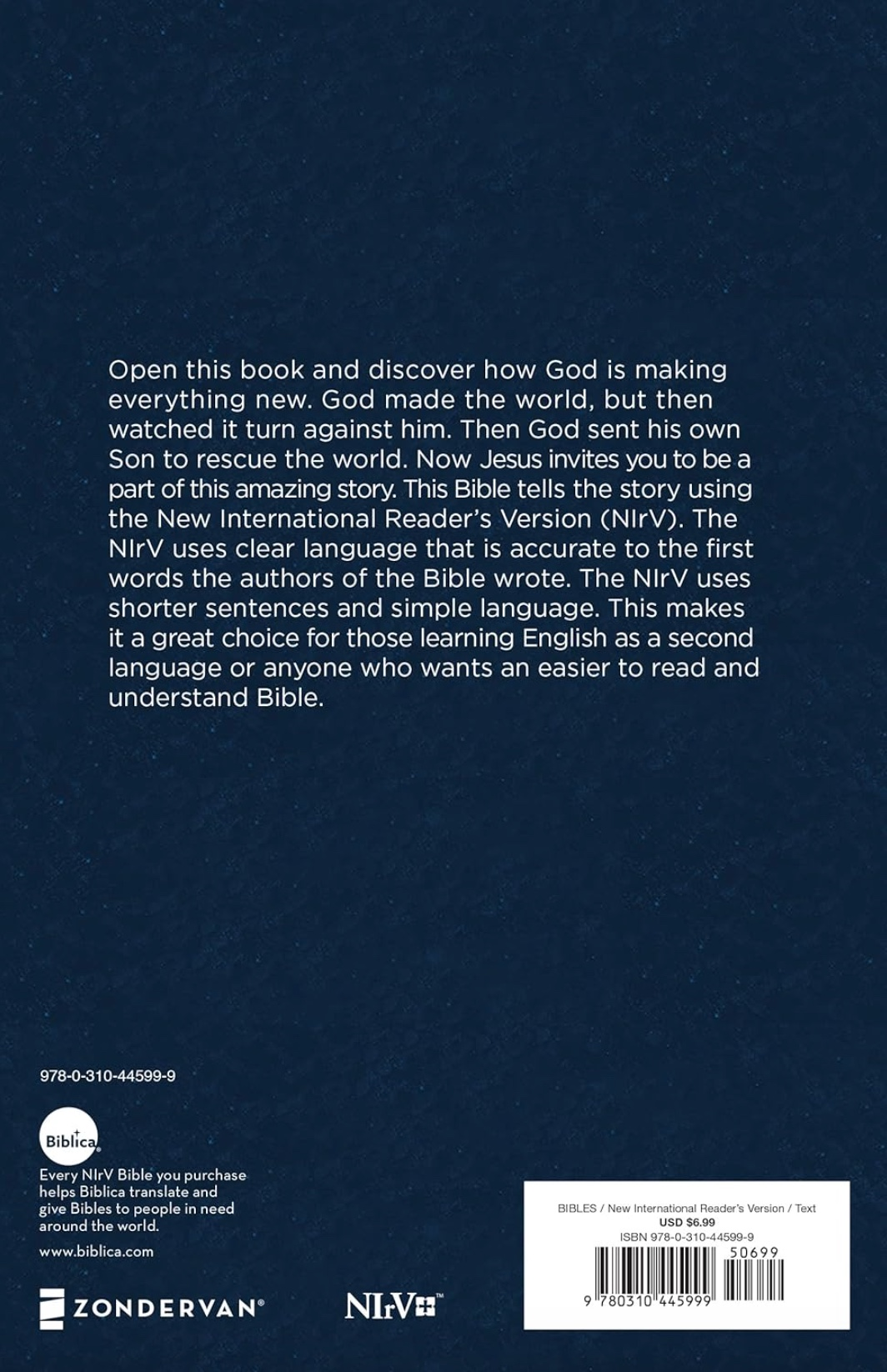 NIrV, Outreach Holy Bible, Blue, , large image number 6