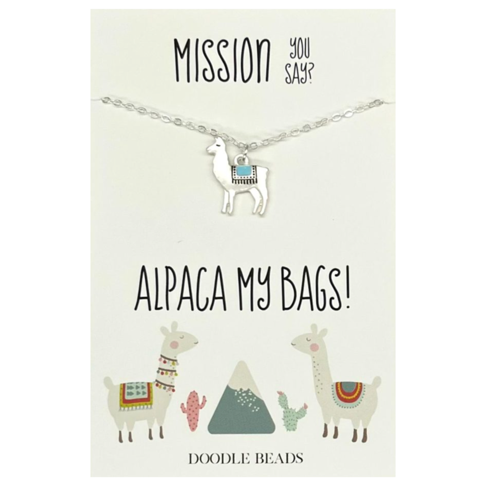 Alpaca My Bags Necklace, , large image number 0