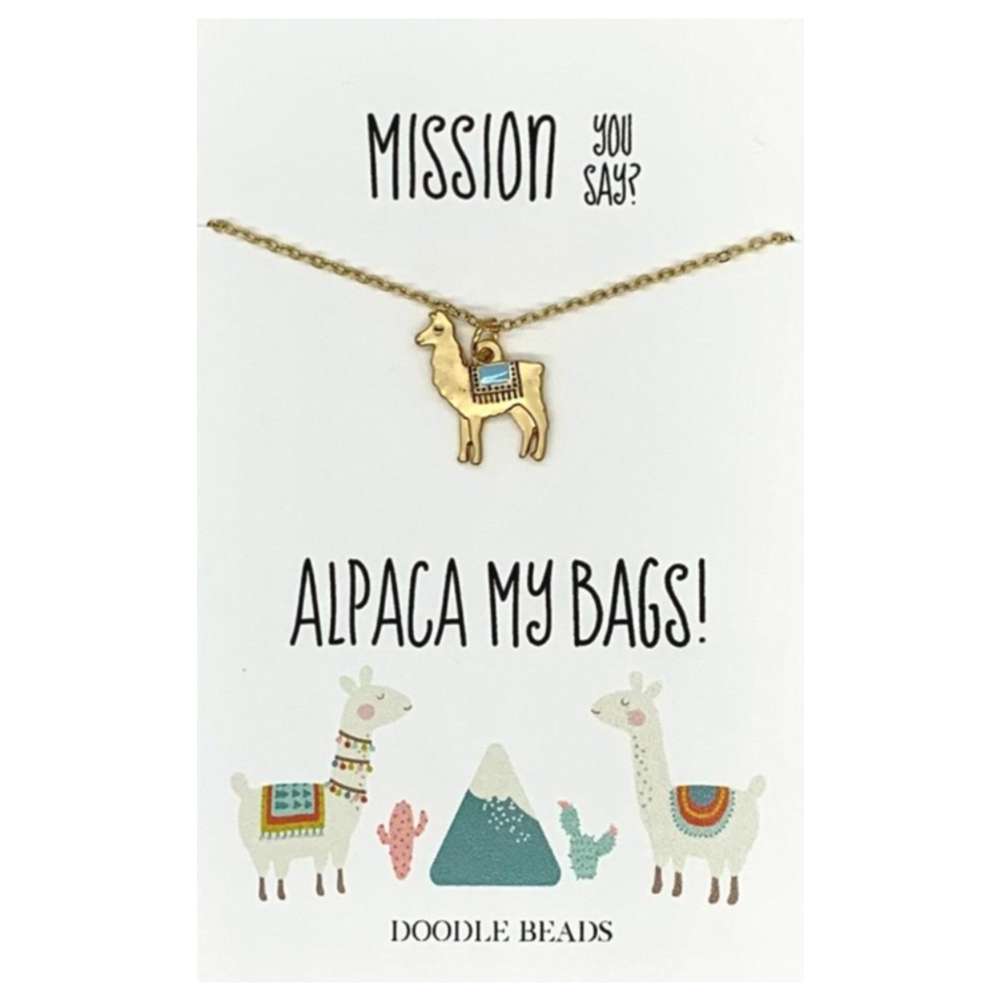 Alpaca My Bags Necklace, , large