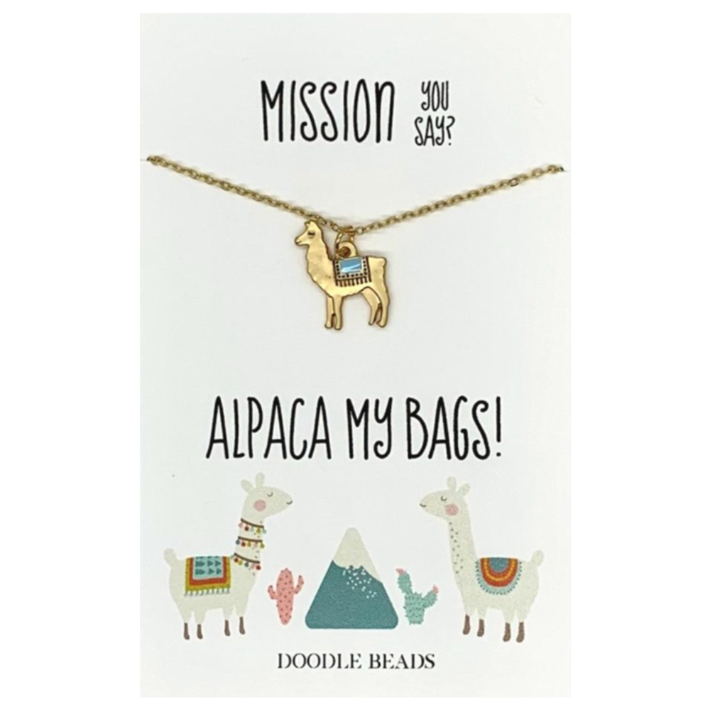 Alpaca My Bags Necklace, , large image number 1