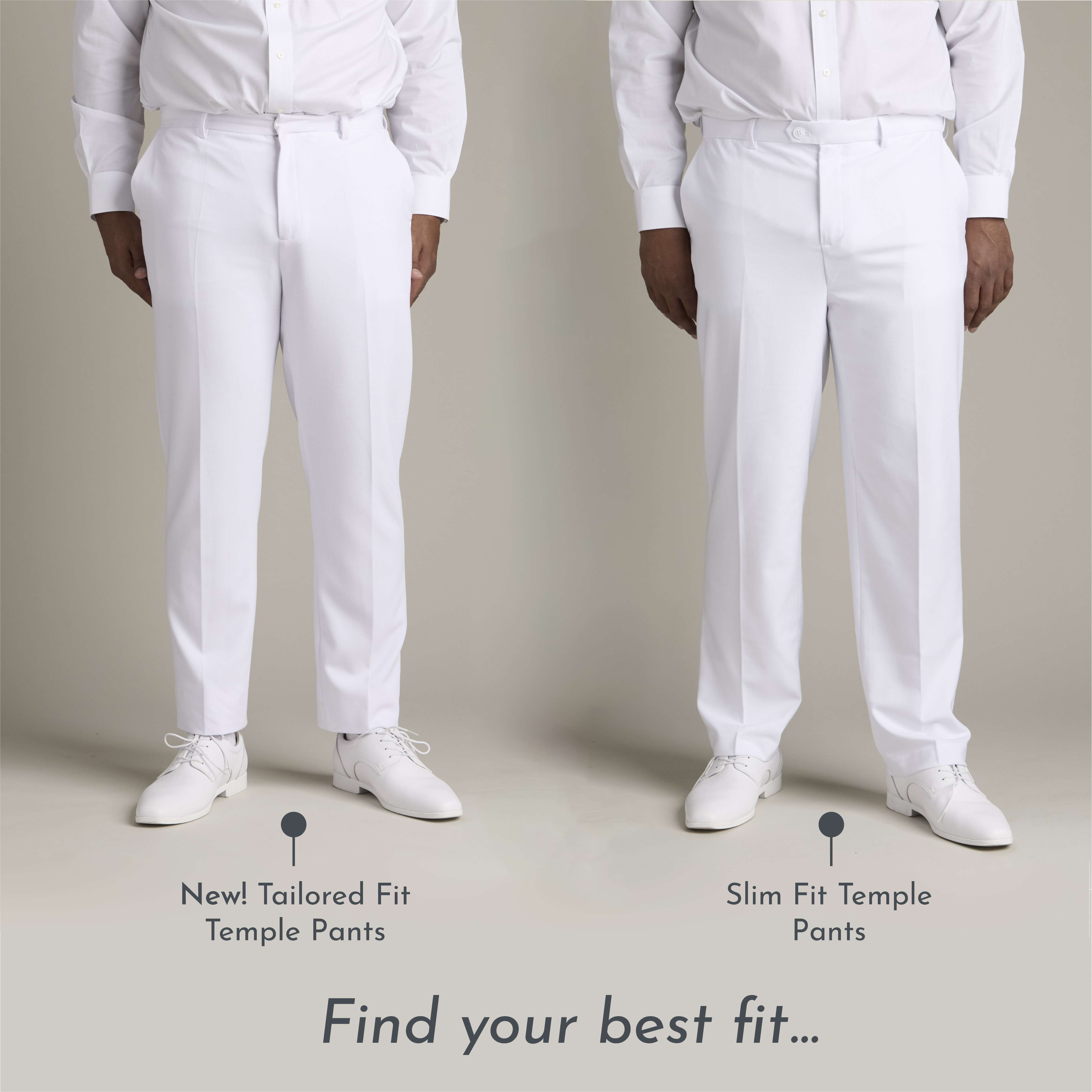 Tailored Fit Temple Pants, , large