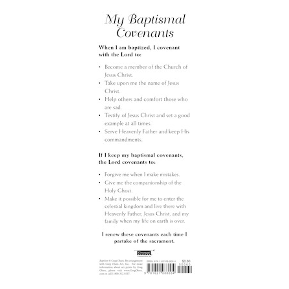 My Baptismal Covenants Bookmark, , large
