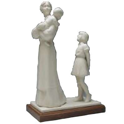 In Her Mothers Footsteps Statue with Base (Porcelain), , large image number 0