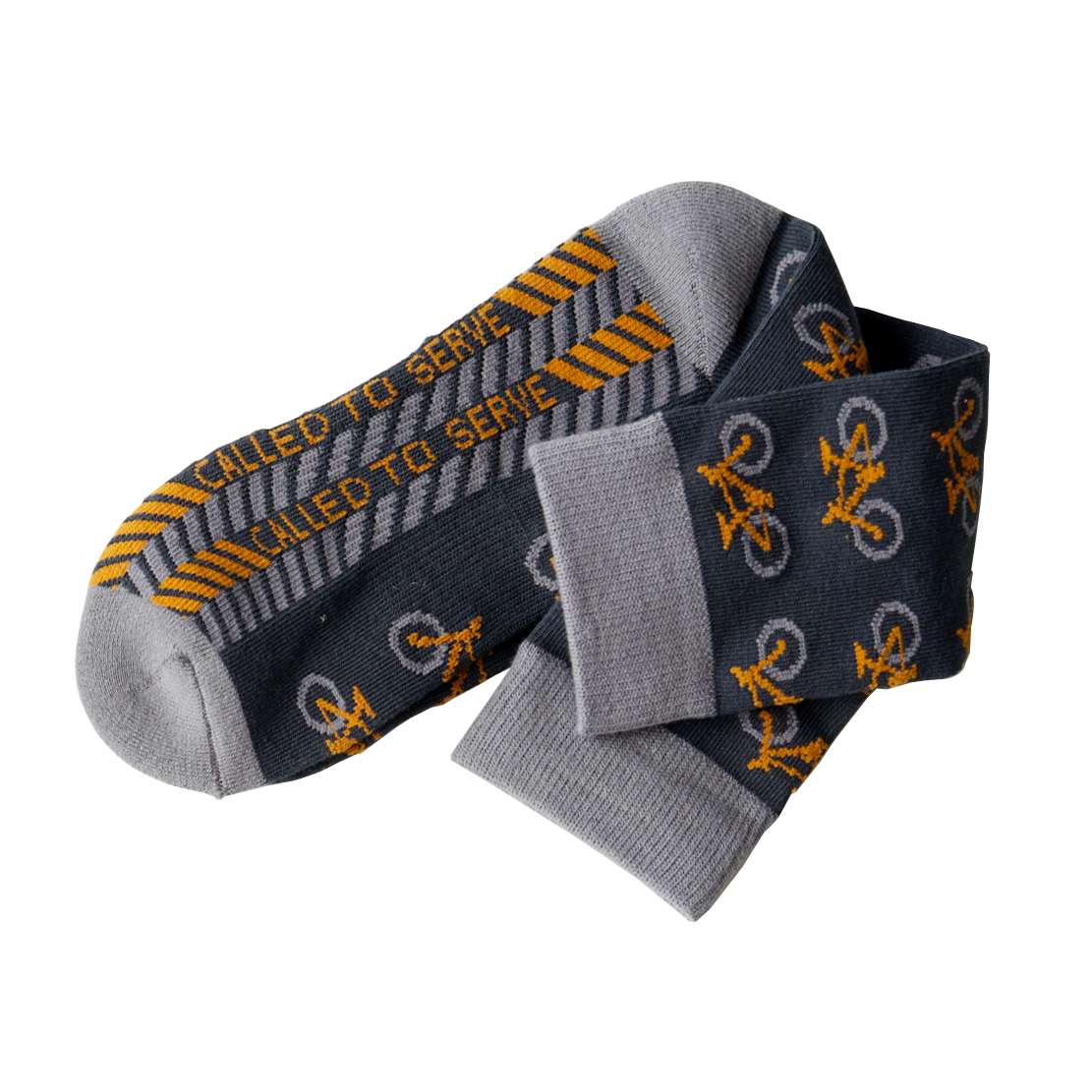 Gray Bikes Called to Serve Socks, , large image number 0