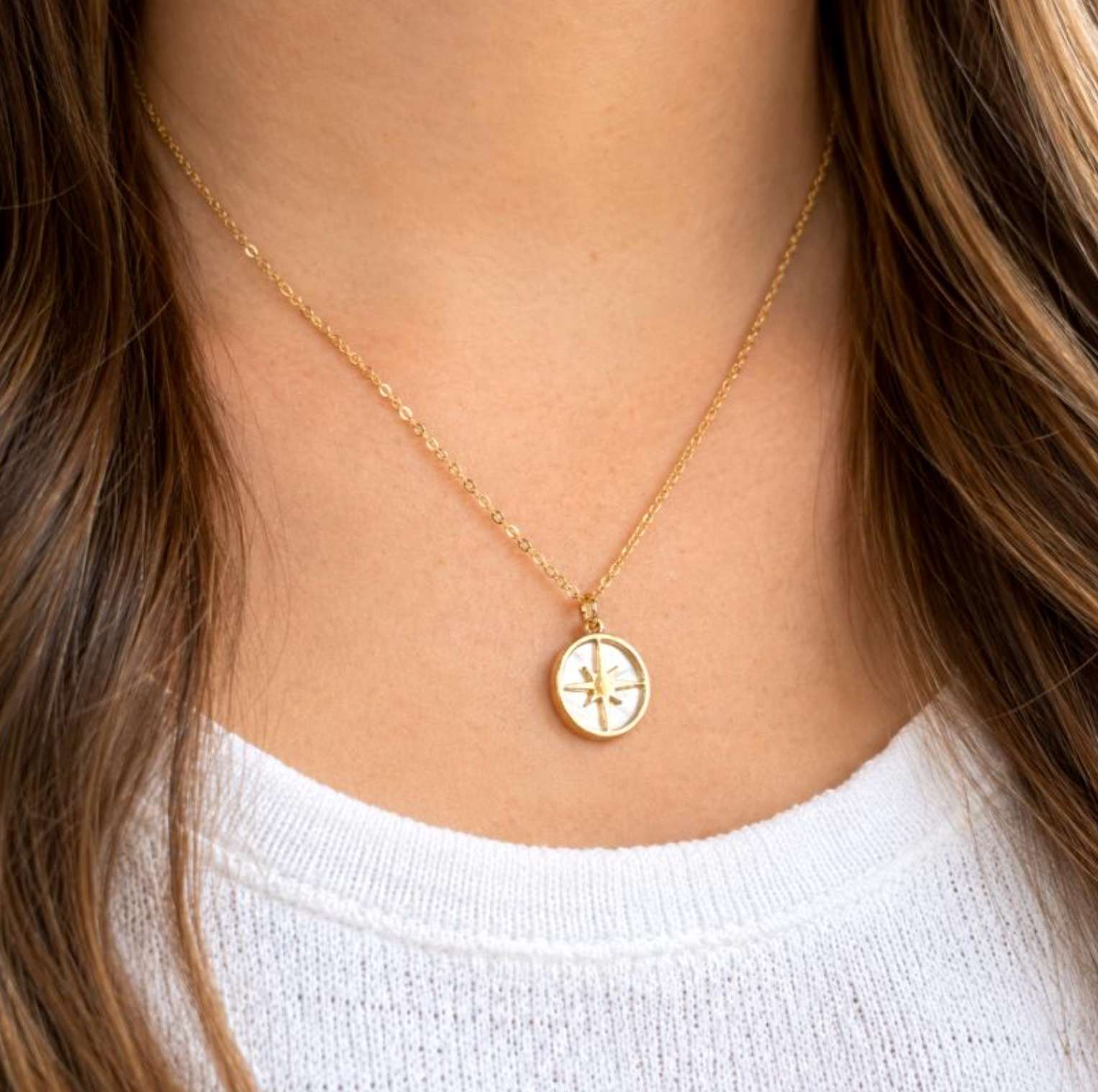 Divinely Guided Compass Necklace, , large