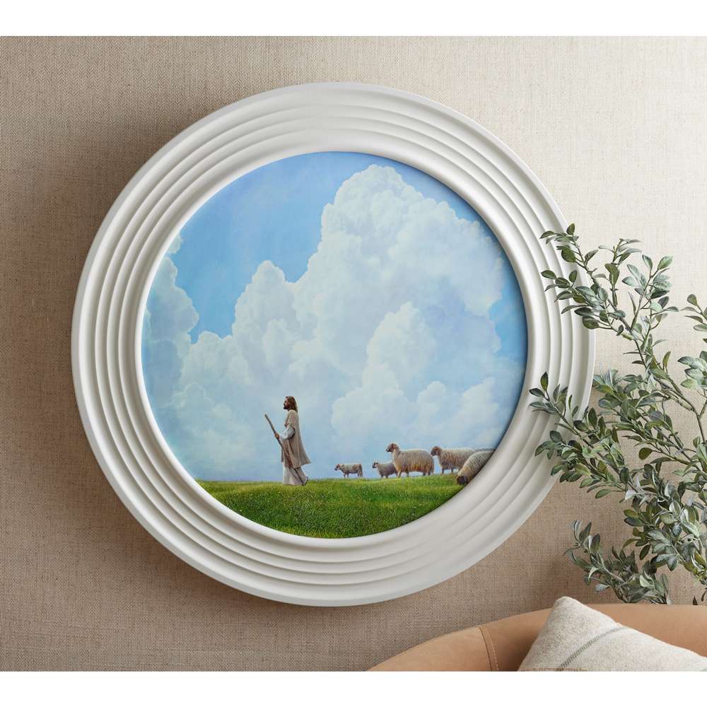 Greener Pastures (23x23 Framed Textured Paper Print)