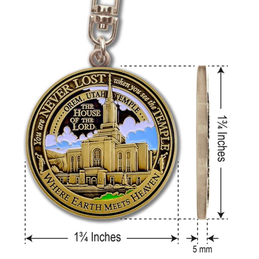 Orem Utah Temple Keychain, , large