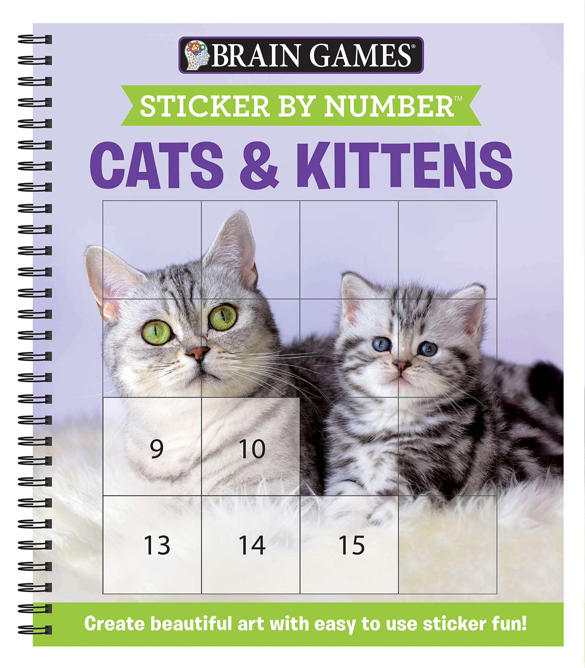 Brain Games - Sticker by Number: Cats & Kittens