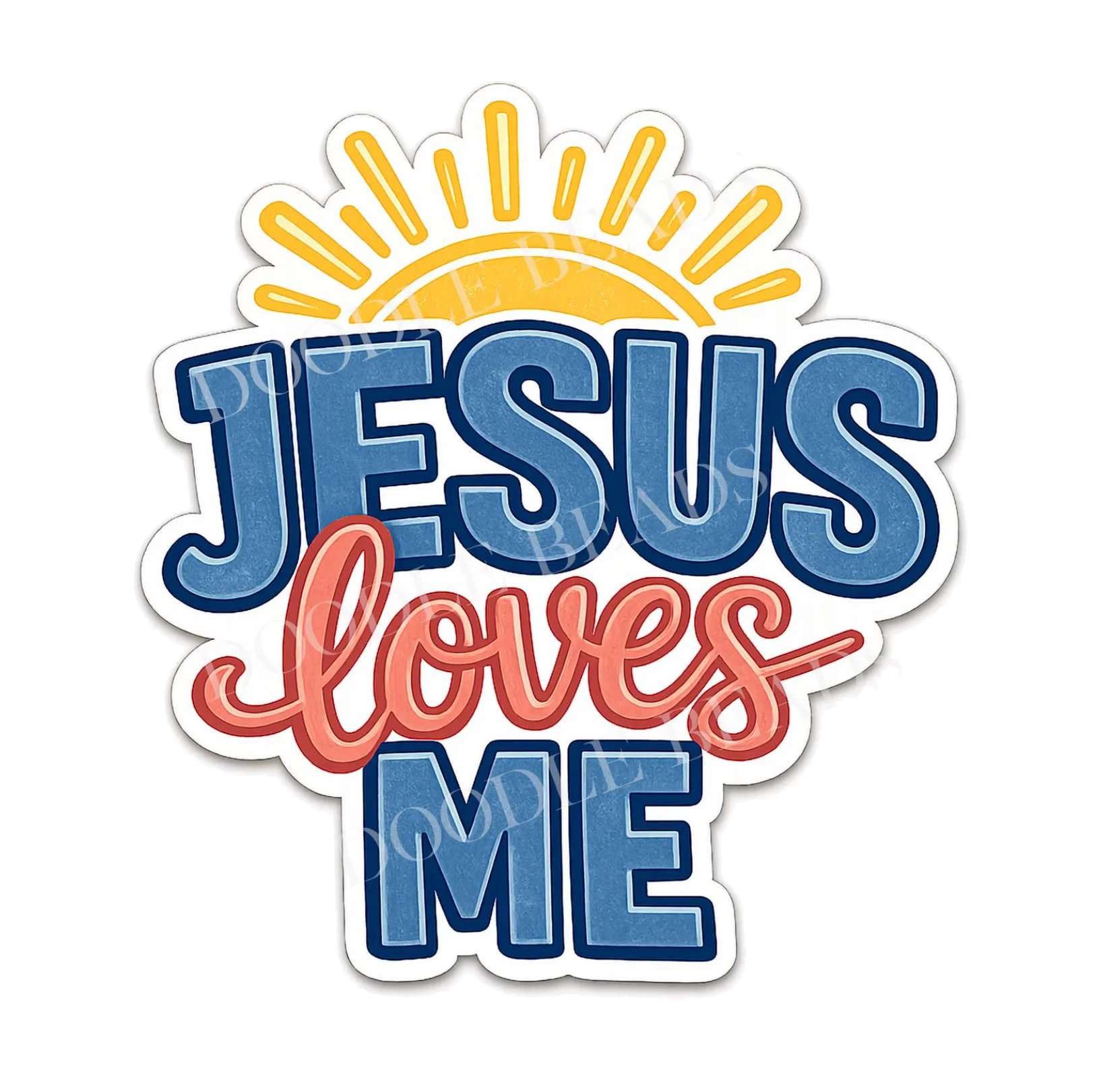 Jesus Loves Me Sticker