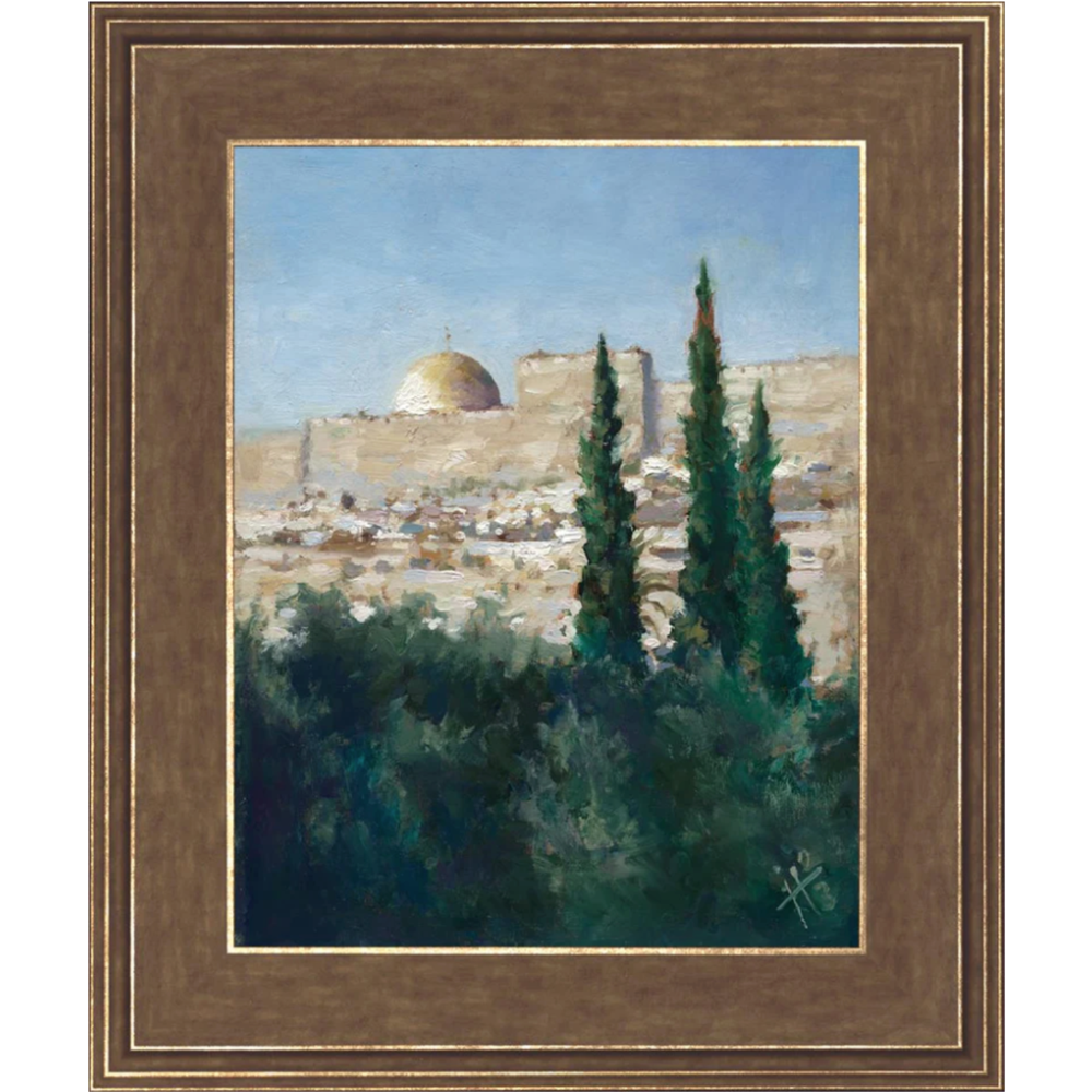 Jerusalem (19x16 Framed Textured Paper)