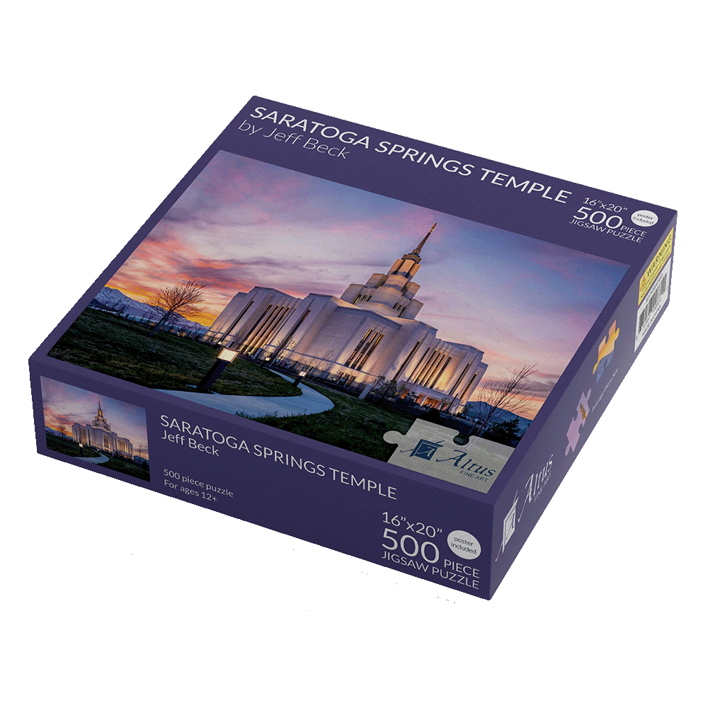 Puzzle Saratoga Springs Temple 500 Piece Jeff Beck