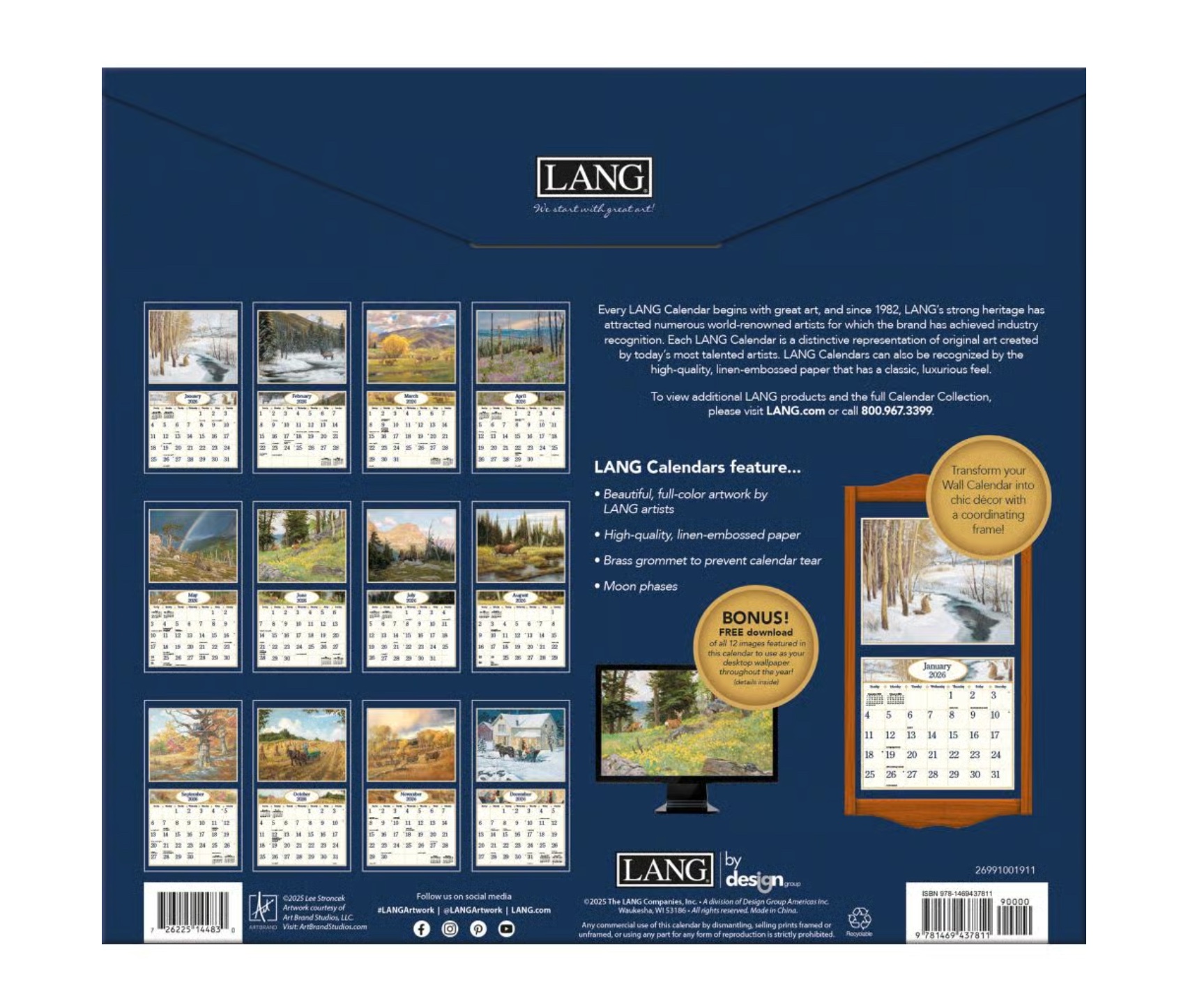 2026 Four Seasons Wall Calendar - STRONCEK, LEE | Deseret Book