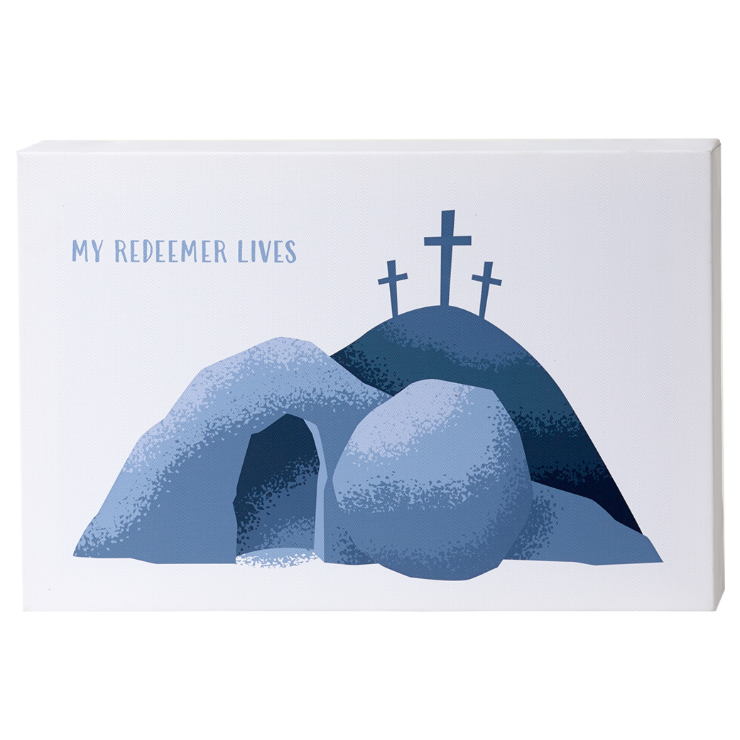 My Redeemer Lives (8x12 Canvas Plaque)