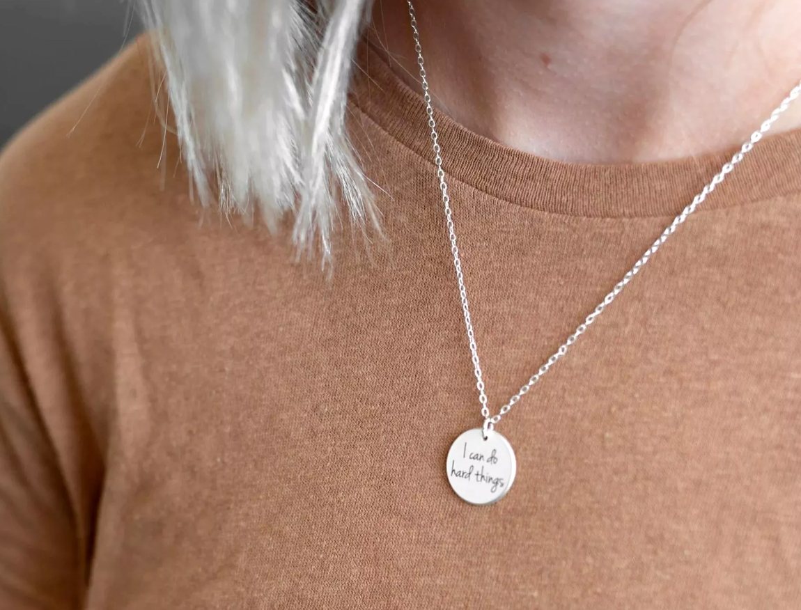 I Can Do Hard Things Necklace, , large