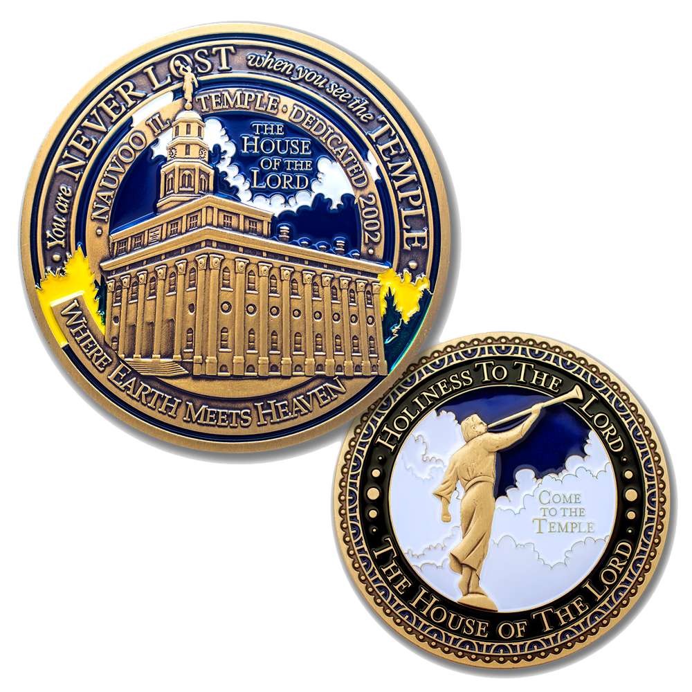 Nauvoo Illinois Temple Medallion Coin, , large image number 3
