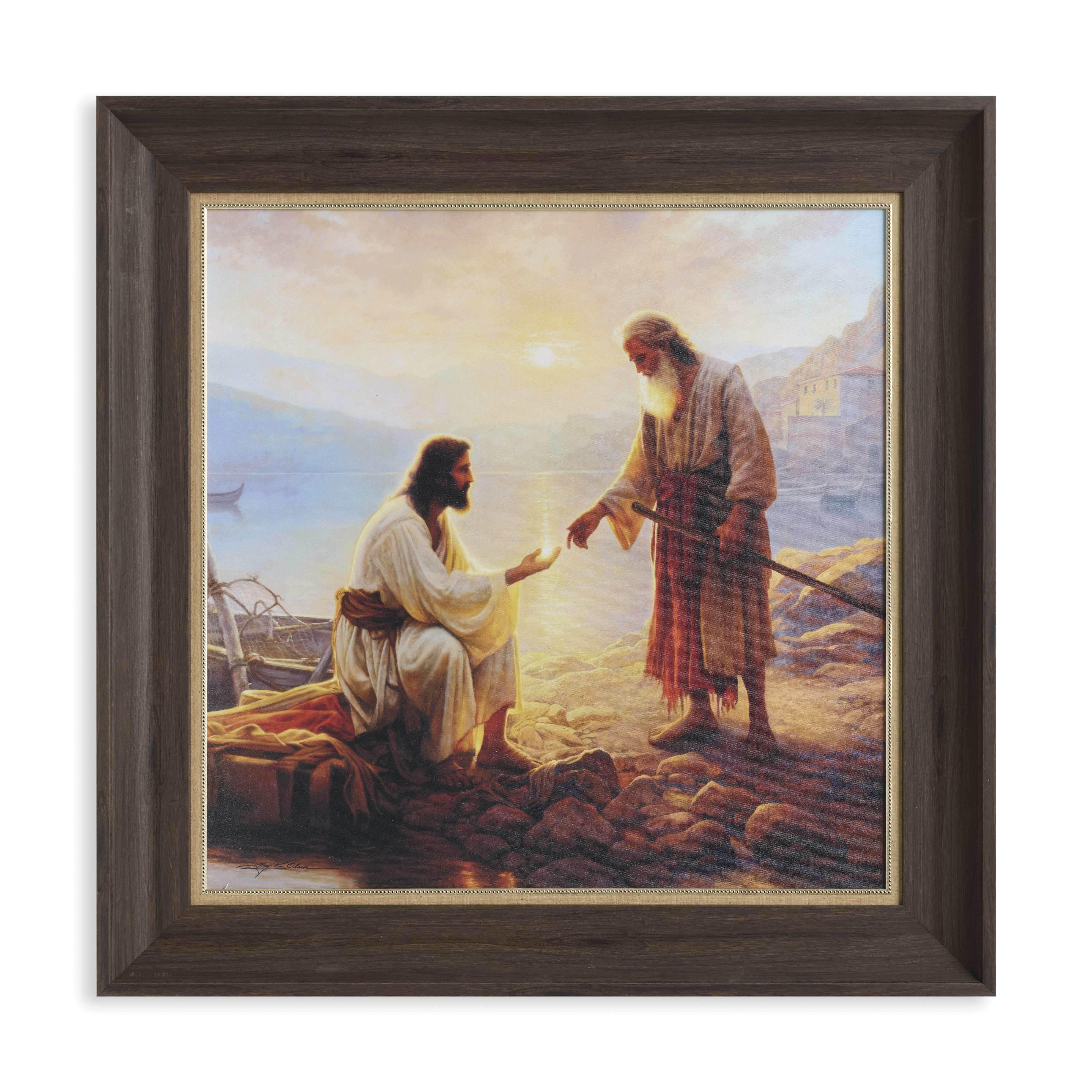 My Peace I Give Unto You (31x31 Framed Canvas Print)