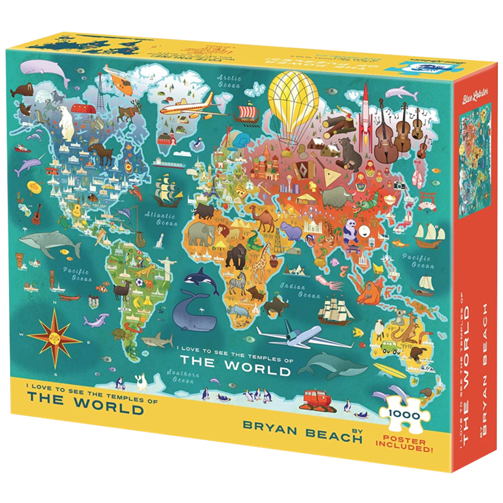 Temples of the World 1000 Piece Puzzle,  Temples of the World 1000 Piece Puzzle